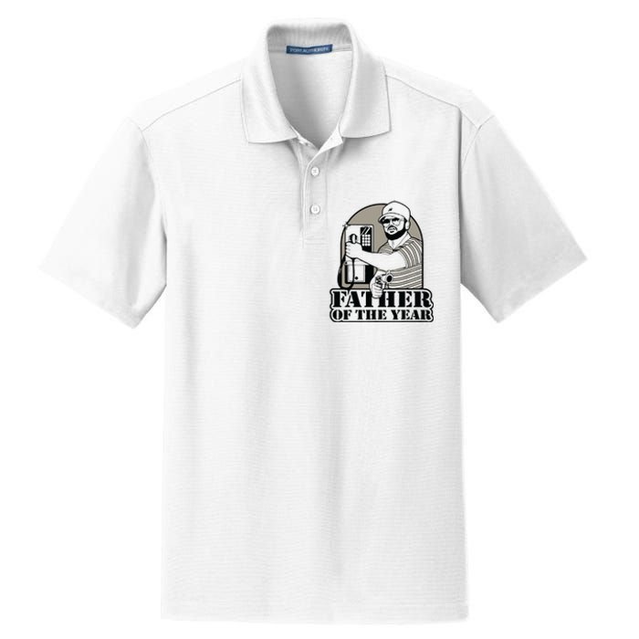 Father Of The Year Dry Zone Grid Polo