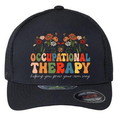 Floral Occupational Therapy Wildflowers Occupational Therapy Flexfit Unipanel Trucker Cap
