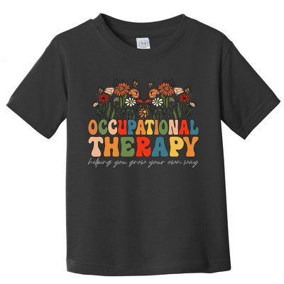 Floral Occupational Therapy Wildflowers Occupational Therapy Toddler T-Shirt