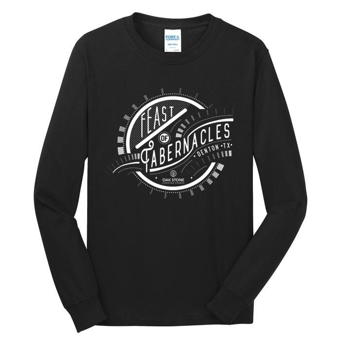 Feast Of Tabernacles Worship In The Tabernacle Oak Stone Tall Long Sleeve T-Shirt