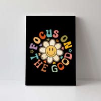 Focus On The Good Inspirational Motivational Positive Quote Canvas