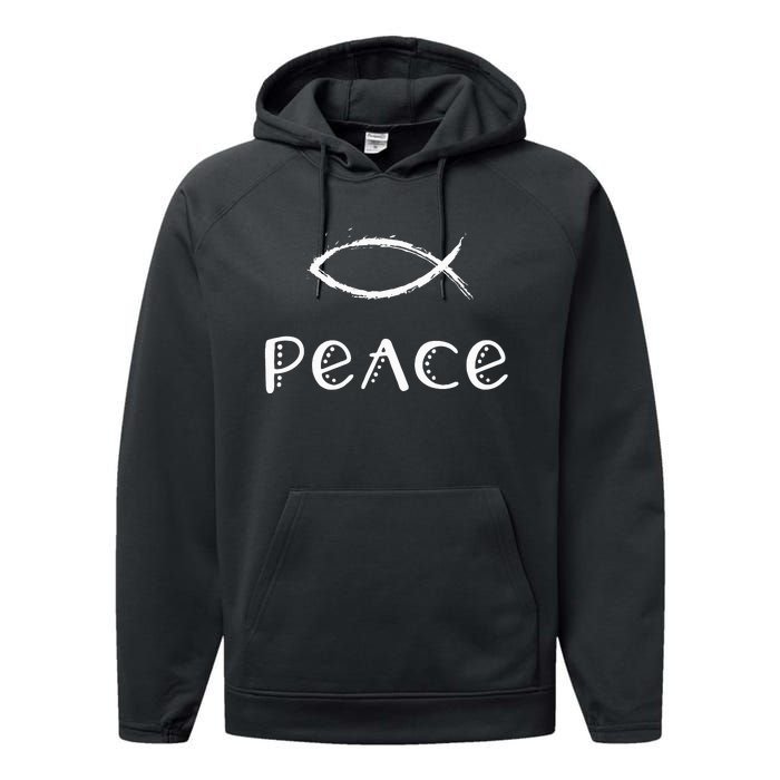 Fruit Of The Spirit Galatians Verse Christian Peace Performance Fleece Hoodie