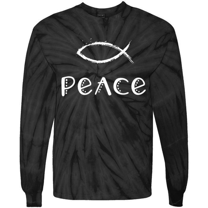 Fruit Of The Spirit Galatians Verse Christian Peace Tie-Dye Long Sleeve Shirt