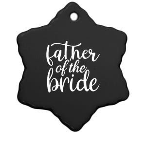 Father Of The Bride Ceramic Star Ornament