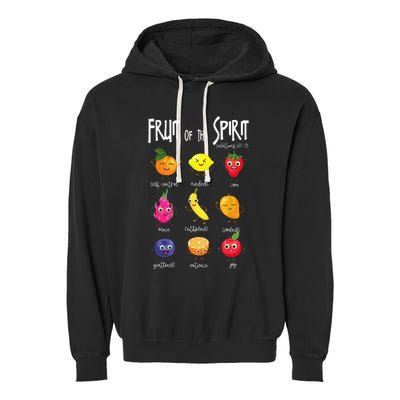 Fruit Of The Spirit Christian Faith Jesus God Lover Garment-Dyed Fleece Hoodie