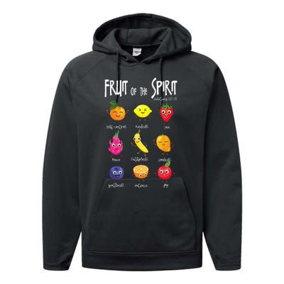 Fruit Of The Spirit Christian Faith Jesus God Lover Performance Fleece Hoodie