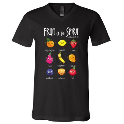 Fruit Of The Spirit Christian Faith Jesus God Lover V-Neck T-Shirt