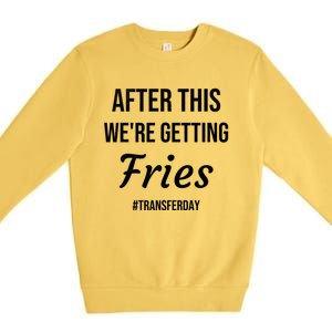 Fries On Transfer Day Infertility Embryo Ivf Mom Ivf Dad Great Gift Premium Crewneck Sweatshirt