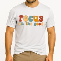 Focus On The Good Retro Quote Cooling Performance Crew T-Shirt
