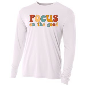 Focus On The Good Retro Quote Cooling Performance Long Sleeve Crew