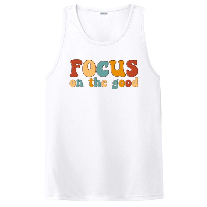 Focus On The Good Retro Quote PosiCharge Competitor Tank