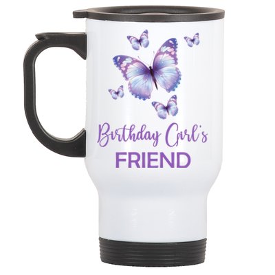 Friend Of The Birthday Butterfly Family 1st Birthday Gift Stainless Steel Travel Mug