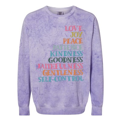 Fruits Of The Spirit Colorblast Crewneck Sweatshirt