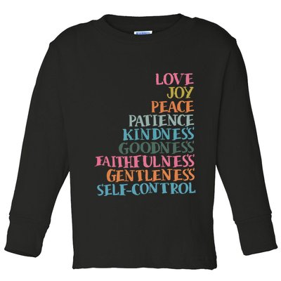 Fruits Of The Spirit Toddler Long Sleeve Shirt