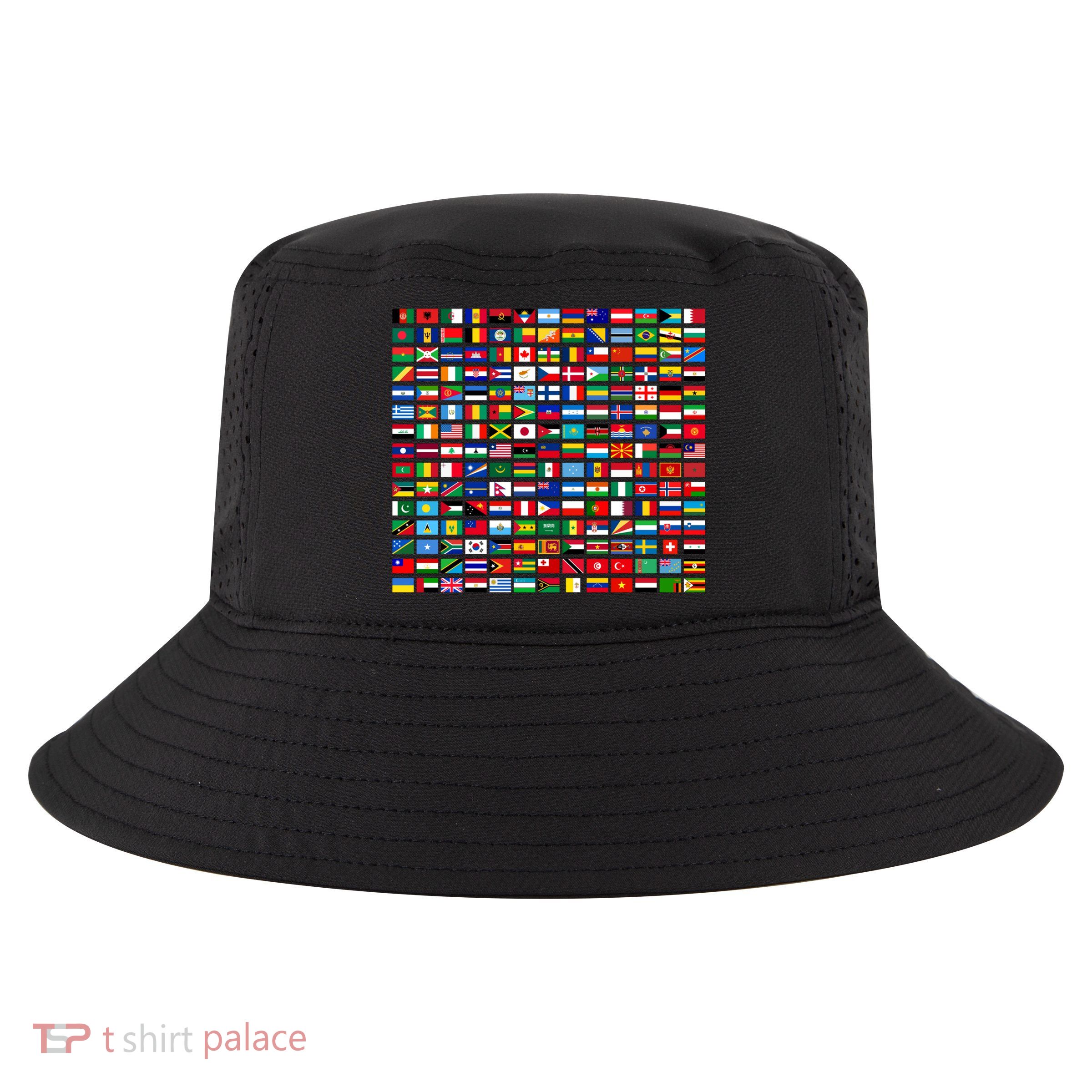 Flags Of The Countries Of The World Graphic Cool Designs Meaningful Gift Cool Comfort Performance Bucket Hat