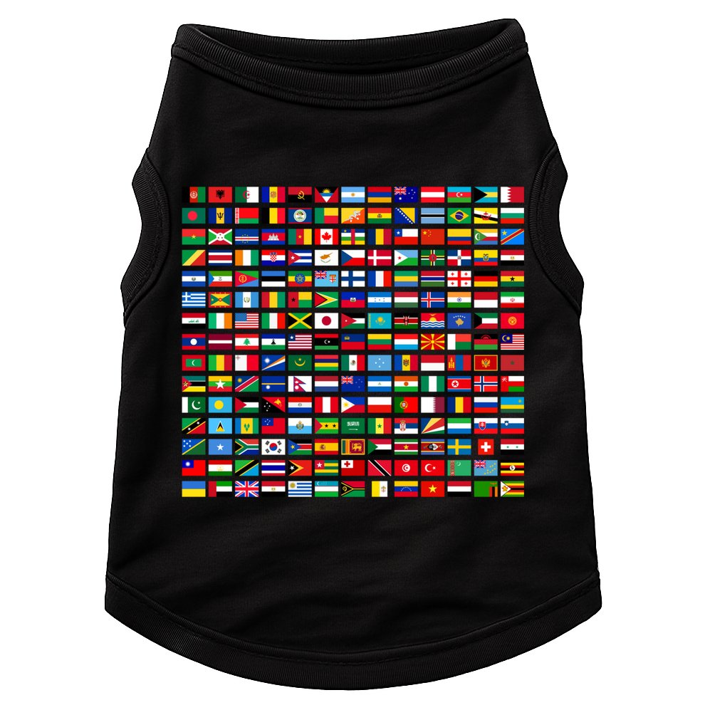 Flags Of The Countries Of The World Graphic Cool Designs Meaningful Gift Doggie Tank