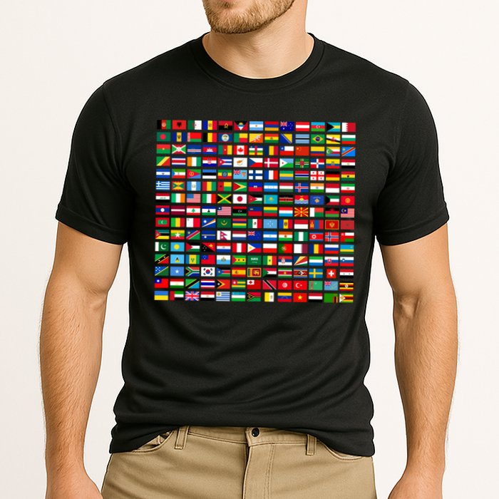 Flags Of The Countries Of The World Graphic Cool Designs Meaningful Gift Cooling Performance Crew T-Shirt
