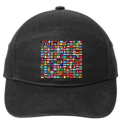 Flags Of The Countries Of The World Graphic Cool Designs Meaningful Gift 7-Panel Snapback Hat