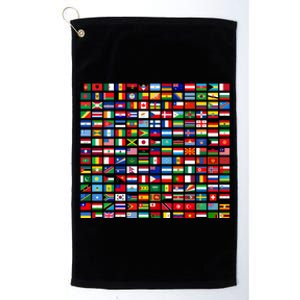 Flags Of The Countries Of The World Graphic Cool Designs Meaningful Gift Platinum Collection Golf Towel