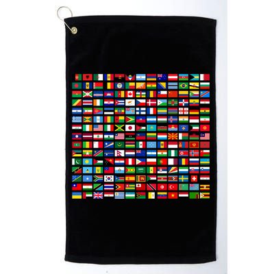 Flags Of The Countries Of The World Graphic Cool Designs Meaningful Gift Golf Towel