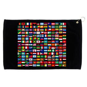 Flags Of The Countries Of The World Graphic Cool Designs Meaningful Gift Grommeted Golf Towel