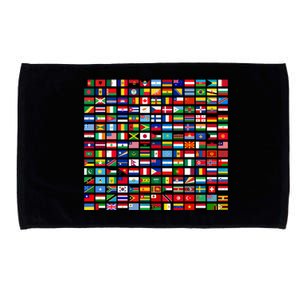 Flags Of The Countries Of The World Graphic Cool Designs Meaningful Gift Microfiber Hand Towel