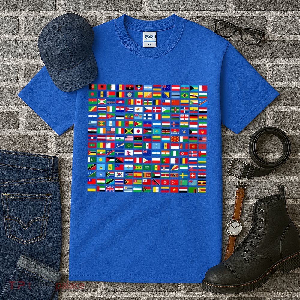 Flags Of The Countries Of The World Graphic Cool Designs Meaningful Gift Tall T-Shirt