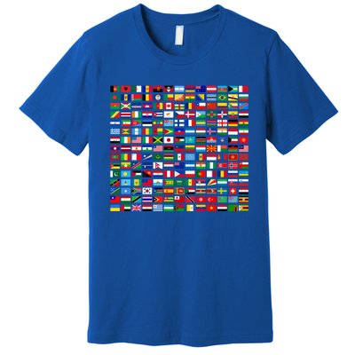 Flags Of The Countries Of The World Graphic Cool Designs Meaningful Gift Premium T-Shirt