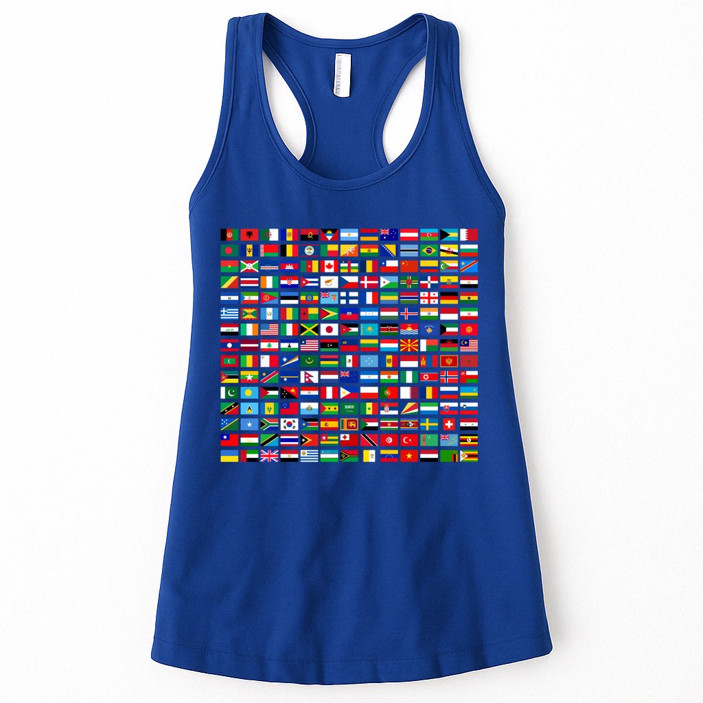 Flags Of The Countries Of The World Graphic Cool Designs Meaningful Gift Womens Tank Top
