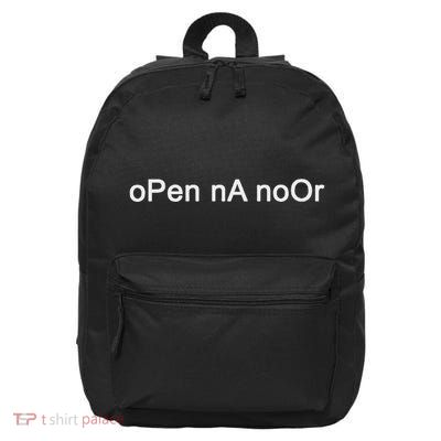 Funny Open The Noor Merch Open The Door Open Na Noor Memes 16 in Basic Backpack