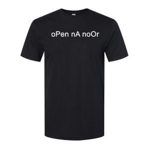 Funny Open The Noor Merch Open The Door Open Na Noor Memes Softstyle CVC T-Shirt