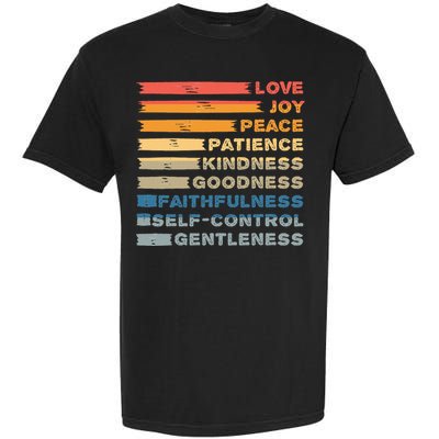 Fruit Of The Spirit Christian Bible Verse Love Joy Peace Garment-Dyed Heavyweight T-Shirt