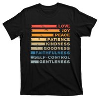 Fruit Of The Spirit Christian Bible Verse Love Joy Peace T-Shirt