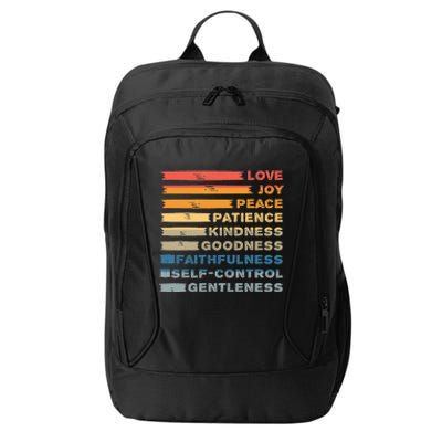 Fruit Of The Spirit Christian Bible Verse Love Joy Peace City Backpack