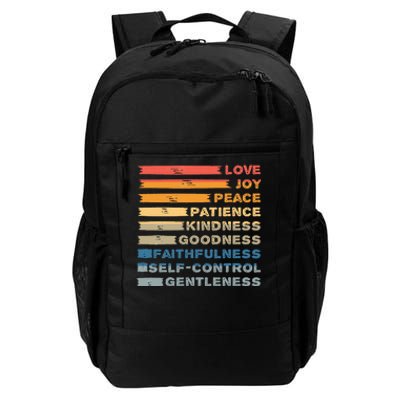 Fruit Of The Spirit Christian Bible Verse Love Joy Peace Daily Commute Backpack