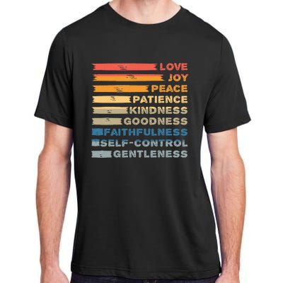 Fruit Of The Spirit Christian Bible Verse Love Joy Peace Adult ChromaSoft Performance T-Shirt