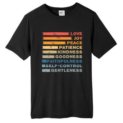 Fruit Of The Spirit Christian Bible Verse Love Joy Peace Tall Fusion ChromaSoft Performance T-Shirt