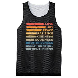 Fruit Of The Spirit Christian Bible Verse Love Joy Peace Mesh Reversible Basketball Jersey Tank