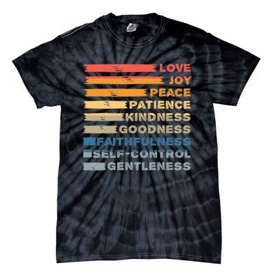 Fruit Of The Spirit Christian Bible Verse Love Joy Peace Tie-Dye T-Shirt