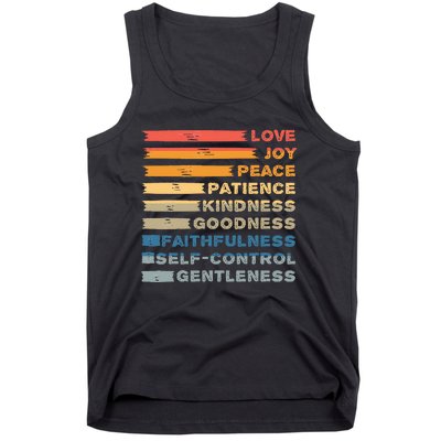 Fruit Of The Spirit Christian Bible Verse Love Joy Peace Tank Top