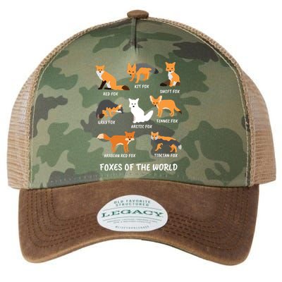Foxes Of The World Fox Lover Legacy Tie Dye Trucker Hat