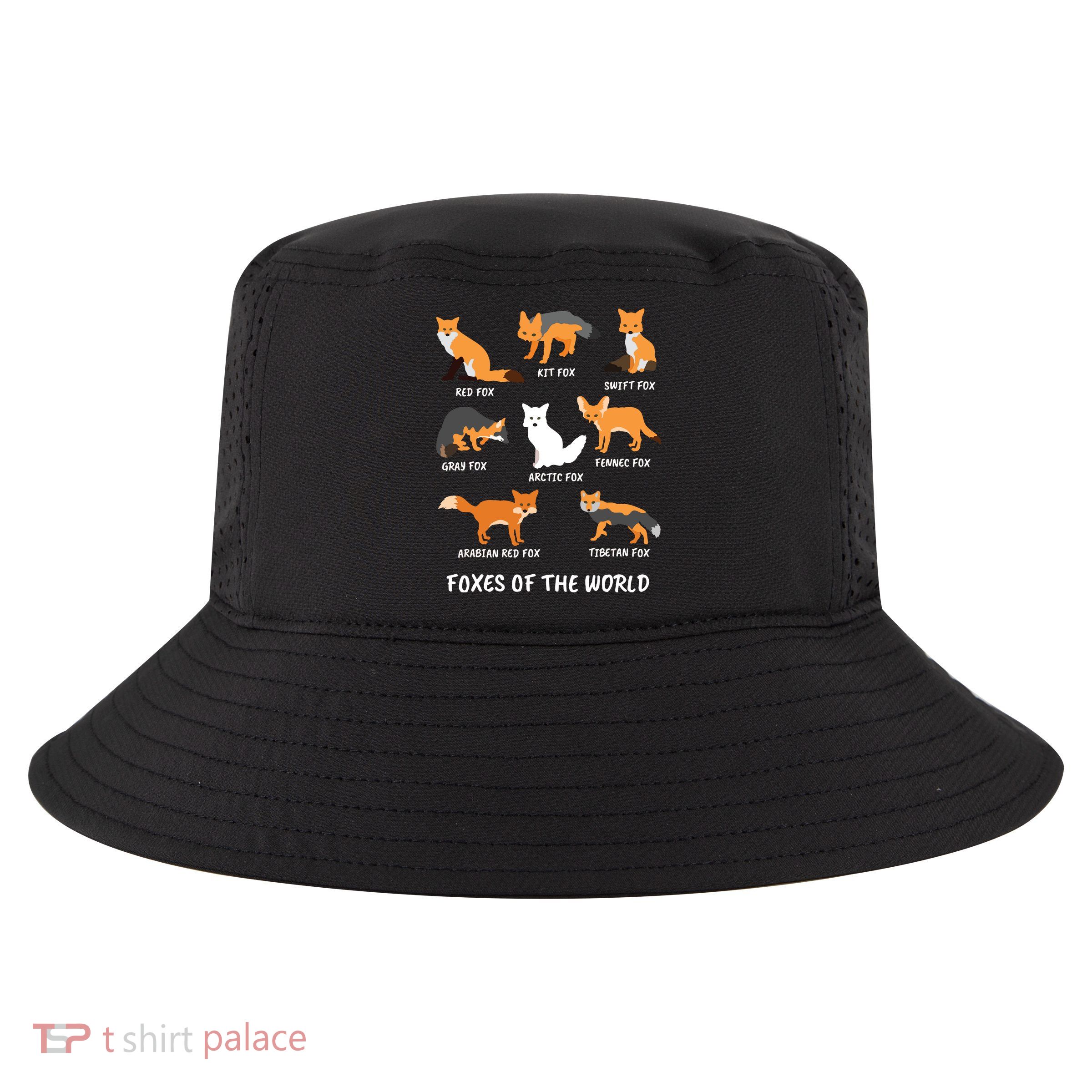 Foxes Of The World Fox Lover Cool Comfort Performance Bucket Hat