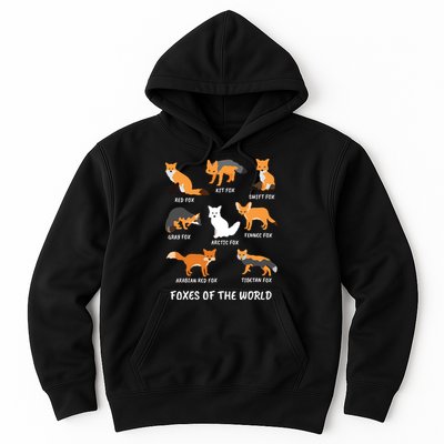 Foxes Of The World Fox Lover Hoodie
