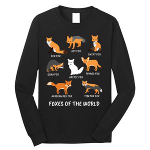 Foxes Of The World Fox Lover Long Sleeve Shirt