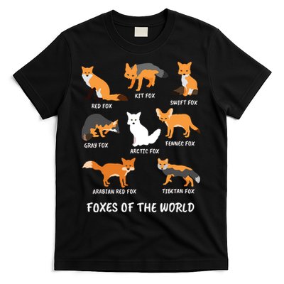 Foxes Of The World Fox Lover T-Shirt