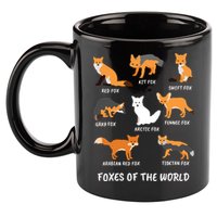 Foxes Of The World Fox Lover 11oz C Handle Ceramic Mug