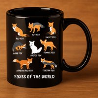 Foxes Of The World Fox Lover 11oz C Handle Ceramic Mug
