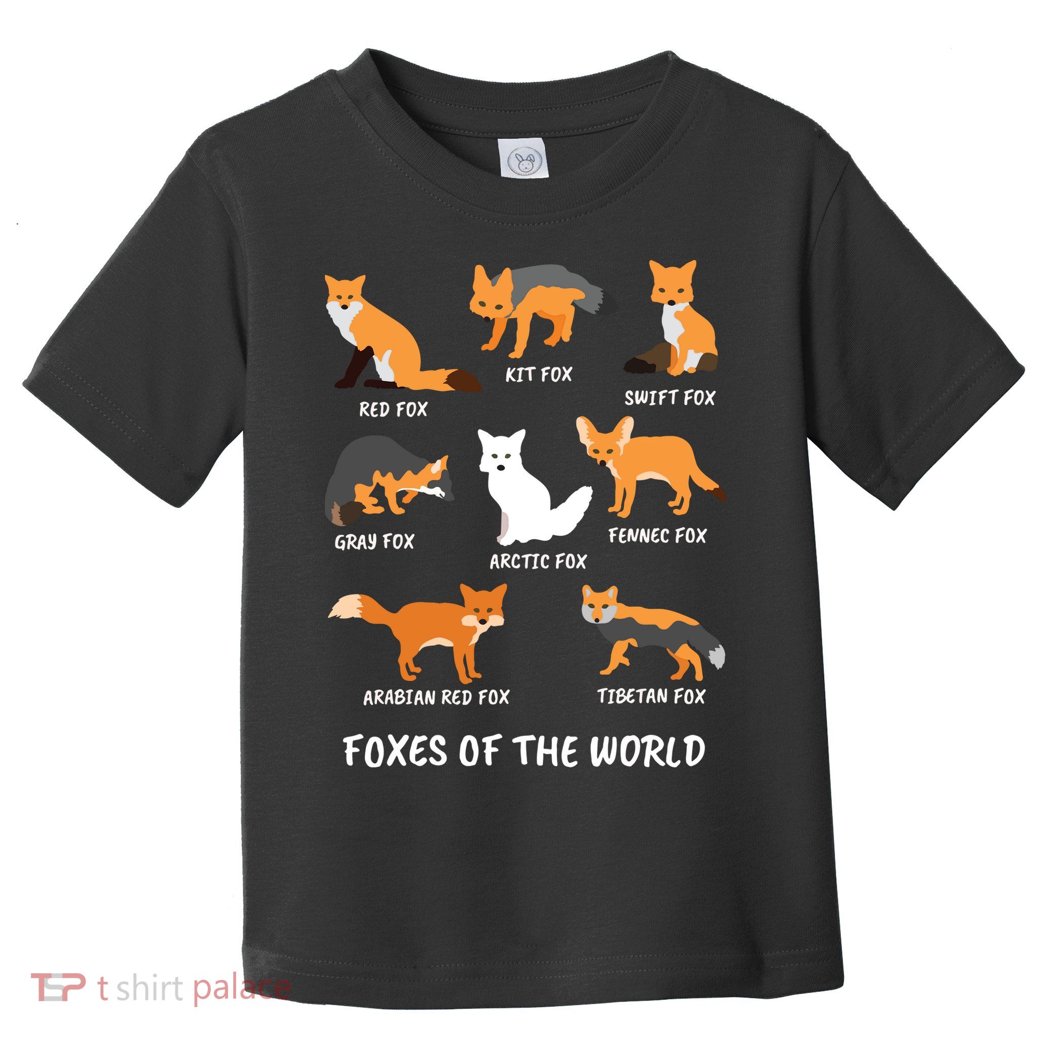 Foxes Of The World Fox Lover Toddler T-Shirt