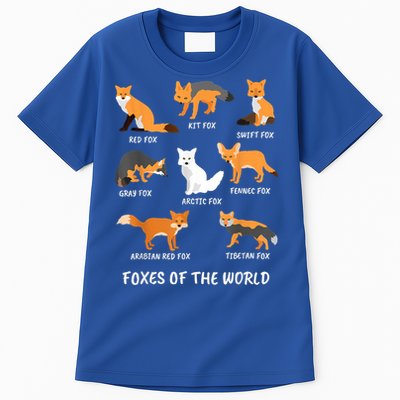 Foxes Of The World Fox Lover Gift Tall T-Shirt