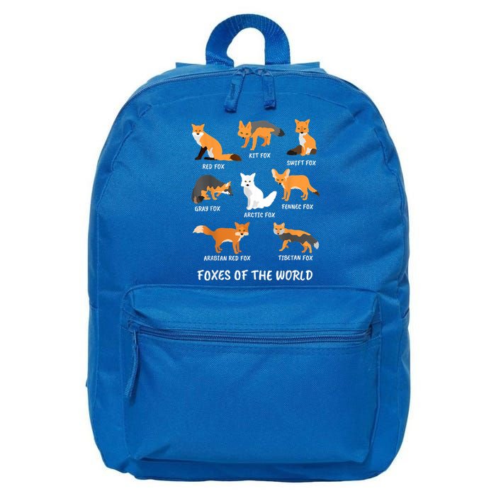Foxes Of The World Fox Lover Gift 16 in Basic Backpack